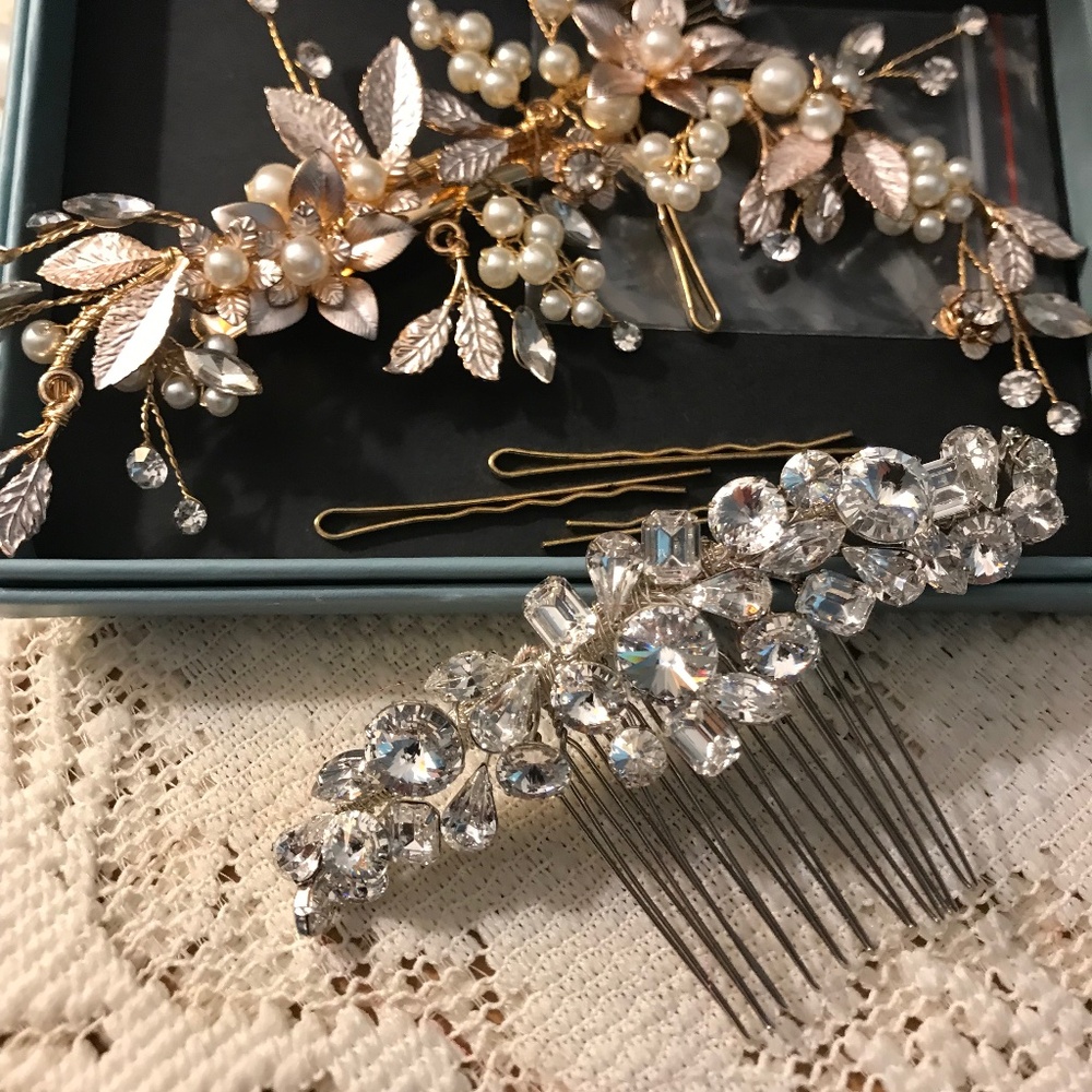 Two Bridal hair accessories